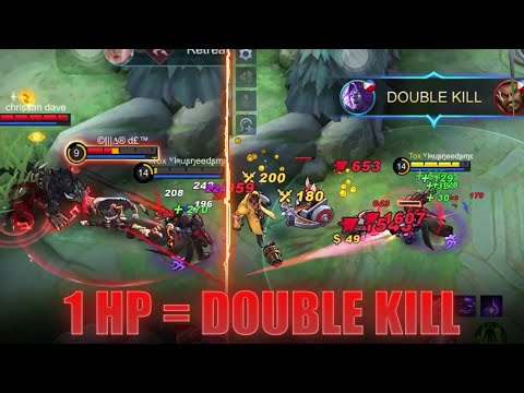 MOSKOV PURE DAMAGE BUILD! 1 HP OUTPLAYS! - MLBB