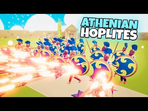 ATHENIAN HOPLITE ARMY VS EVERY FACTION | TABS MODDED GAMEPLAY