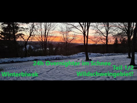 Winterbiwak - Overnighter im Schnee 2022 - Wildschweingebiet ? Teil 1 2022