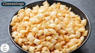 Cheeselings Recipe | How to Make Cheeselings like Parle Monaco at Home ~ The Terrace Kitchen