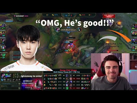Midbeast Reacts To HLE CHOVY's Triple Kill On Yasuo!!