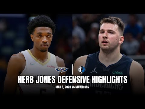 Herb Jones Defense on Luka Doncic (1-6 FG & 1 TO While Guarding): All Possessions (3/8/23)