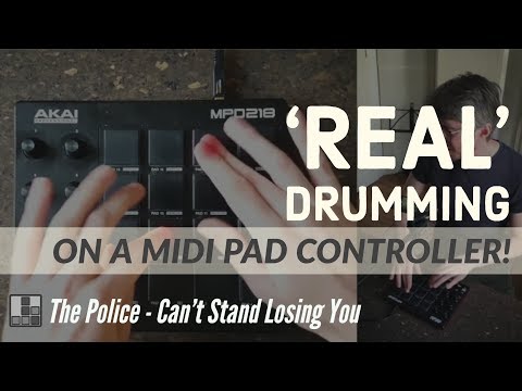 Finger Drumming The Police - Can't Stand Losing You on Akai MPD218