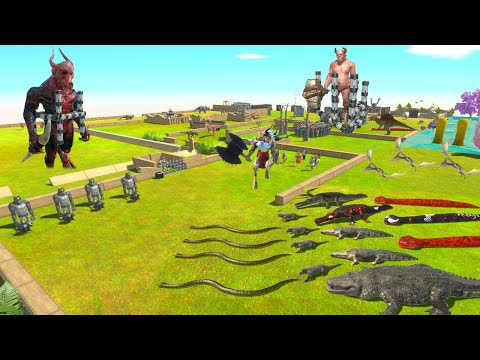 REPTILES SAVE INFERNALS vs DINOSAURS PARKOUR JW2 - ARBS