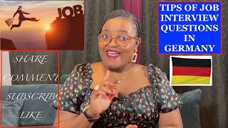 TIPS OF JOB INTERVIEW IN GERMANY