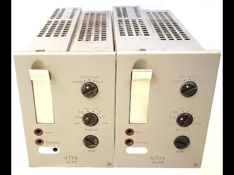 Direct audio demo: Pair 1950s TAB / Telefunken U73b varimu tube compressors