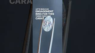 Creating a Custom 3.1ct Oval Diamond Engagement Ring in Platinum