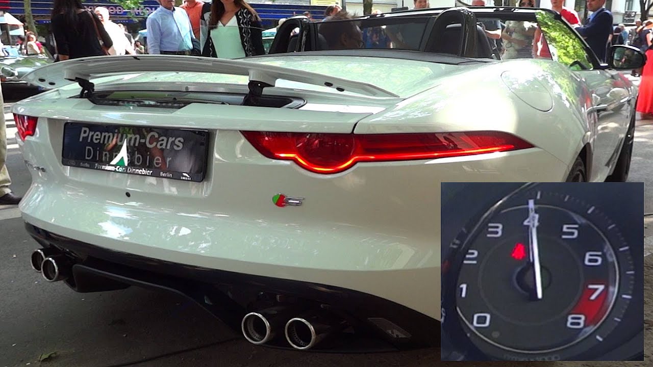 Jaguar F-Type V8 S SOUND loud incredible REVS