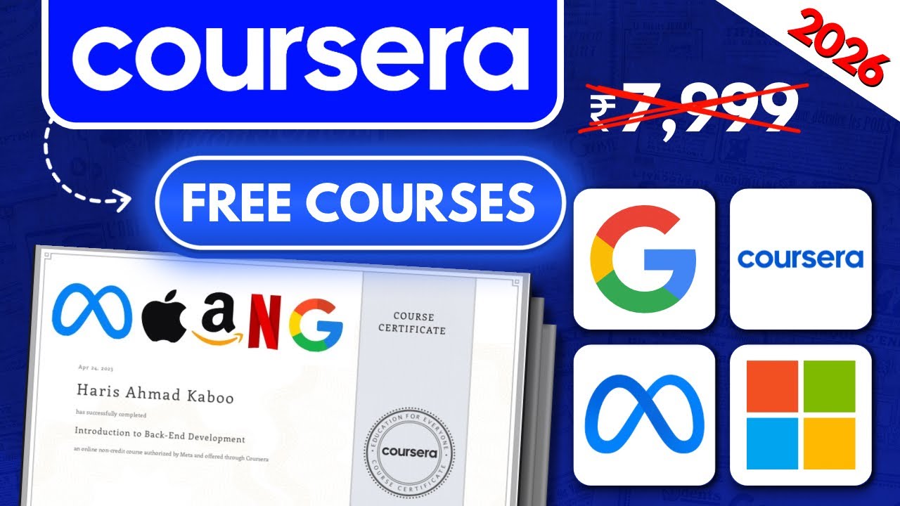 How To Get Coursera Courses for FREE with Certificates in 2026 | Step by Step Complete Guide