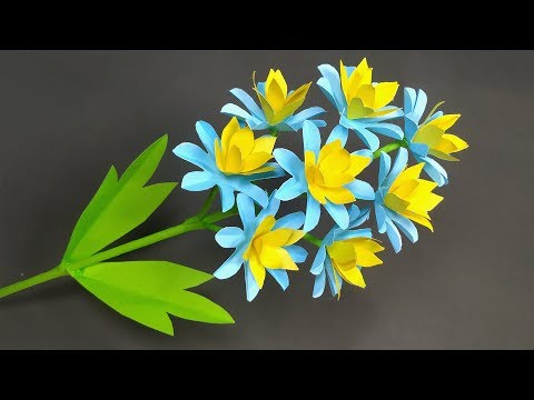 Handcraft Beautiful Stick Flower! DIY Paper Flower for Room | Jarine's Crafty Creation Video
