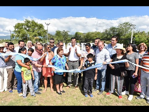 Urtubey inauguró en Vaqueros el paseo de la Costanera