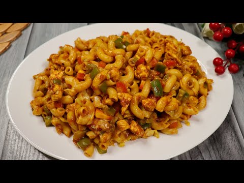 Pakistani Style Spicy Chicken Macaroni Recipe | Desi Style Chicken Macaroni |Perfect For Hitea Snack