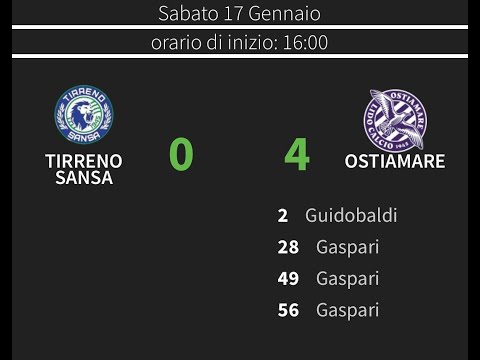 Tirreno Sansa - Ostiamare (0-4) U16 Elite 25/26