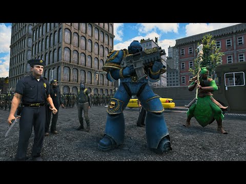 MILLIONS OF PREDATORS AND ORCS ARE ATTACKING THE CITY CENTER - WARHAMMER 40K - UEBS 2