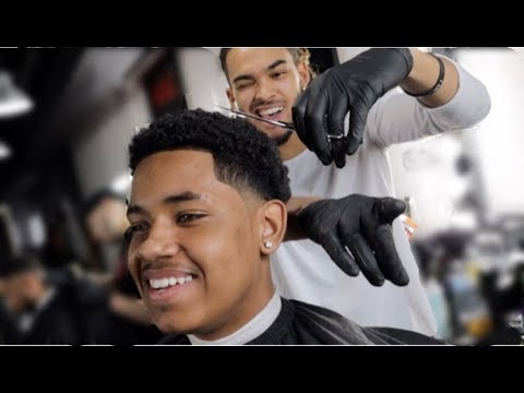Low Taper Tutorial With Curls Sideburns