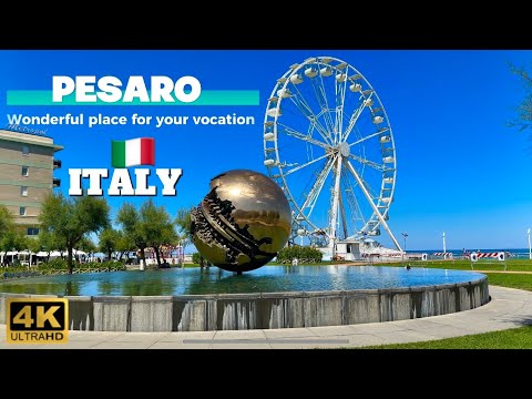 Pesaro, Italy, Walking tour, 4K, Wonderful Place to Visit In Italy