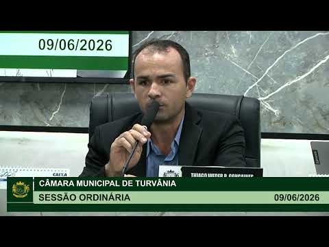 24° Sessão Ordinária - 09/06/2026 | Câmara Municipal de Turvânia-GO