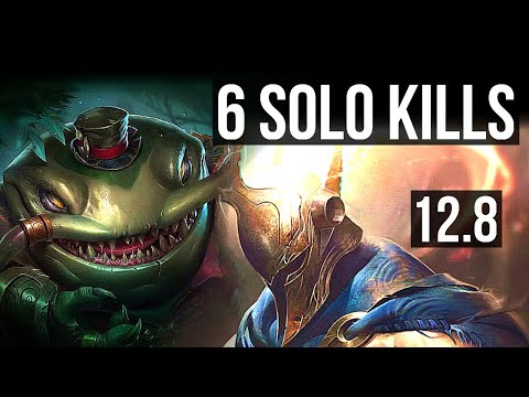 TAHM KENCH vs PANTHEON (TOP) | 10/2/11, 6 solo kills, 400+ games, Dominating | EUW Diamond | 12.8