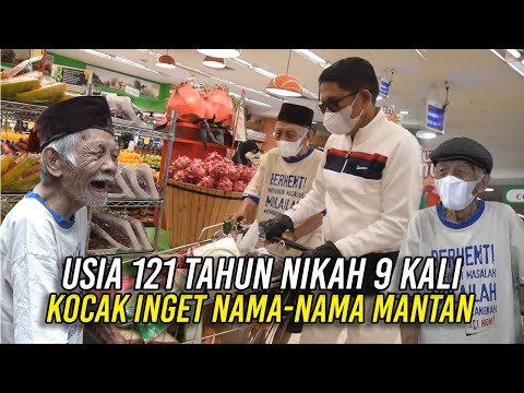 KAKEK BERUSIA 121 TH | 9 KALI MENIKAH | MASIH HAFAL NAMA2 ISTRINYA HOBINYA MINUM KOPI