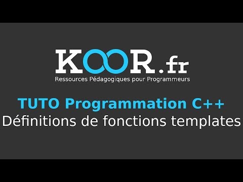 TUTO C Définitions de fonctions templates