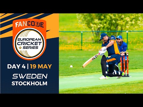🔴 FanCode European Cricket Series Sweden, Stockholm, 2022 | Day 4 | T10 Live Cricket