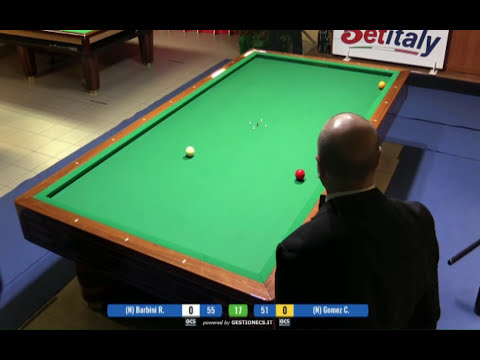 C.GOMEZ vs BARBINI - 3^PROVA  BILIARDO BTP 2017 RHO