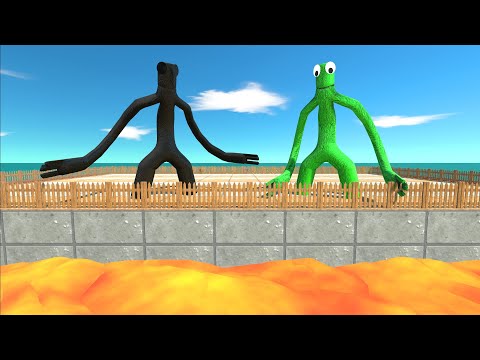 Creepy Monster vs Shadow itself On Lava Pool - ARBS