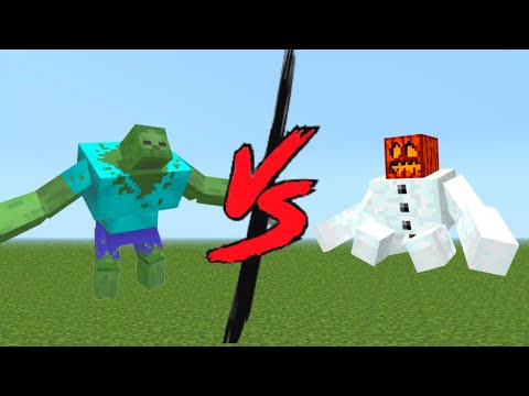 mutant zombie vs mutant snow golem