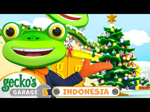 🎄Penyelamatan Gecko di Hari Natal | Garasi Gecko | Kartun Populer Anak-Anak | Seru dan Mendidik