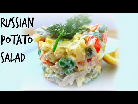 How to make RUSSIAN POTATO SALAD | салат Оливье Salat Olivye ensalada rusa recipe SUELLA