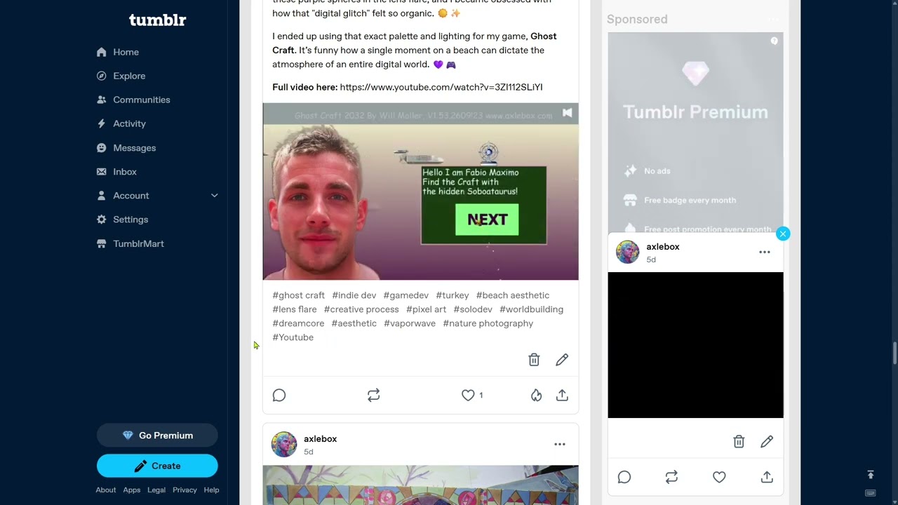 1 Week at Tumblr: The Unintentional Synchronicity of Axlebox