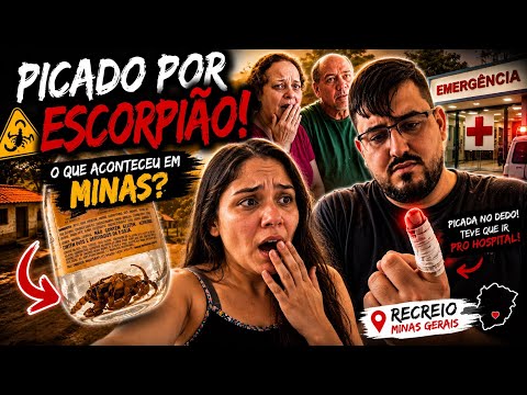 FOMOS PRA MINAS E O MATHEUS FOI PICADO POR UM ESCORPIÃO! 😱🦂