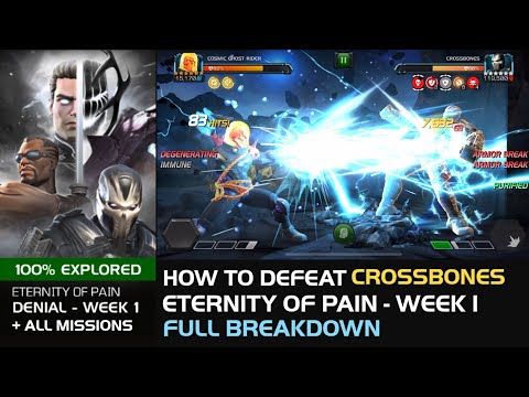 How to defeat Crossbones (Eternity of Pain) Week 1 Full Breakdown - Marvel Contest of Champions