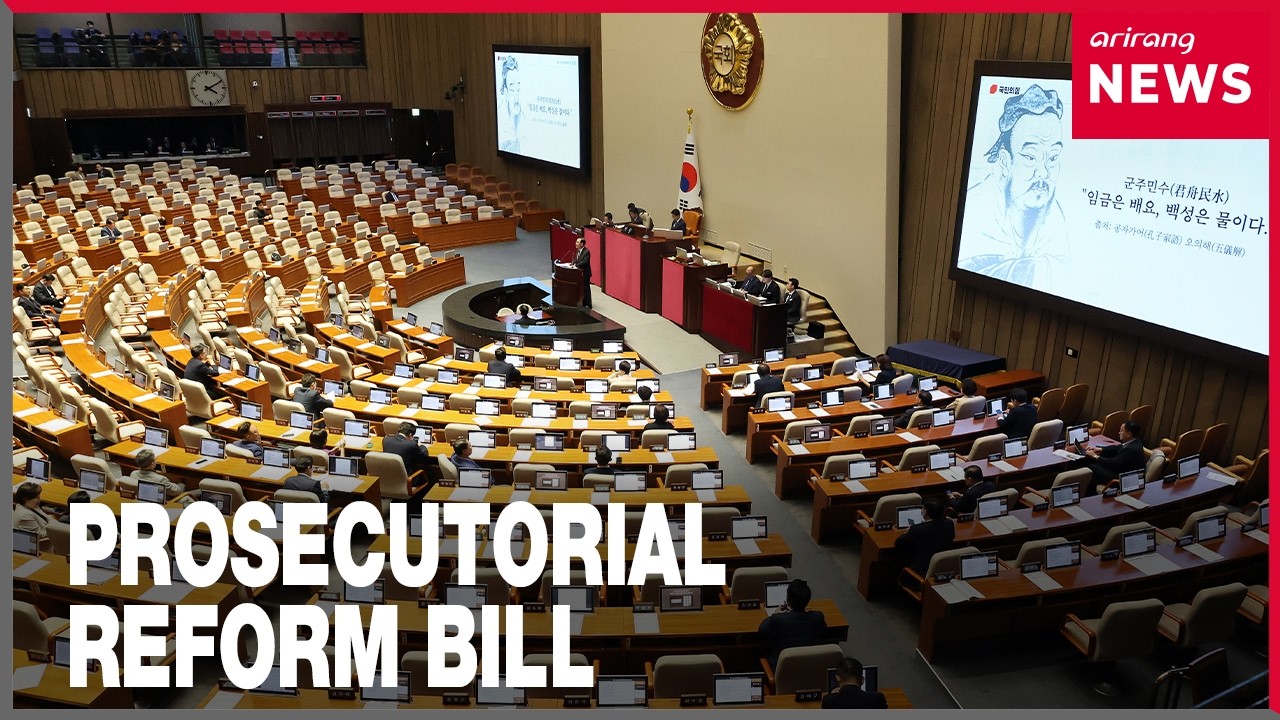 South Korea's opposition filibusters ruling party's prosecution reform bill in National Assembly