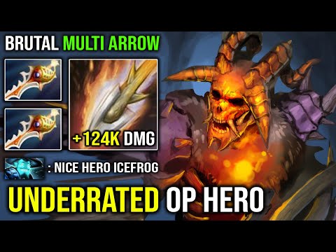FORGOTTEN HERO 124K Damage Clinkz Brutal Arrows Multishot with Double 2x Rapier & Mirror Shield DotA