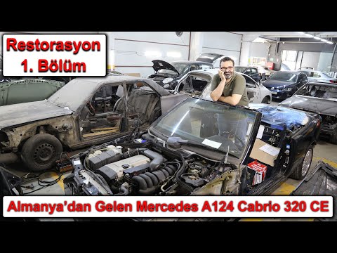 Almanya'dan Gelen Mercedes A124 Cabrio 320 CE Restorasyon 1.Bölüm