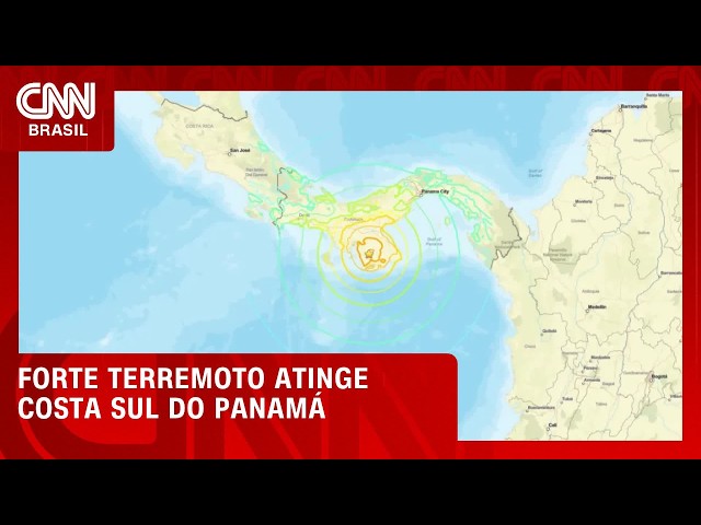 Forte terremoto de magnitude 7,6 é sentido no Panamá | CNN 360°