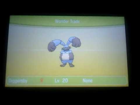 Pokemon X and Y Wonder trading! #10 Trading Diggersby