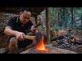 Old-School Axe Forging: Fire, Hammer, and Stone Anvil | by @PrimitiveSkillsnet