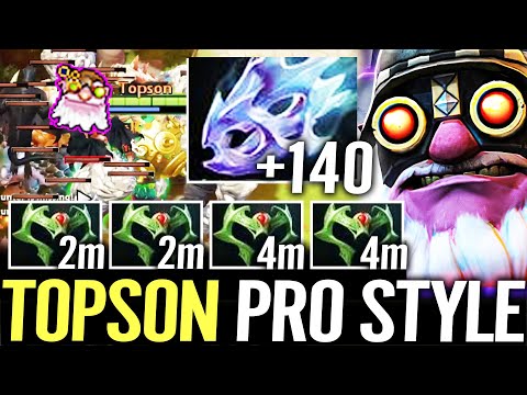 🔥 TOPSON Sniper PRO STYLE MID — Moonshard + 4x Wraith Band 100% Head Shot Right Click Dota 2 Pro