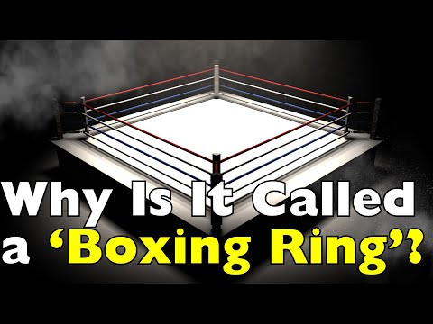 Part of a video titled The True Story Behind the Boxing Ring: Square But Still Called a Ring