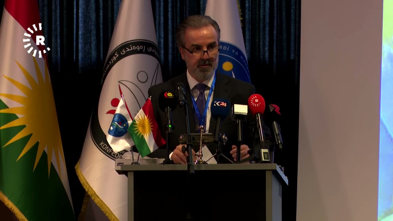 ڤیدیۆ | شیفا بارزانی لە کۆنفرانسی زمانی کوردی لە ئەڵمانیا: دەبێت هەموومان لە دەرەوە پارێزەری زمانی کوردی بین