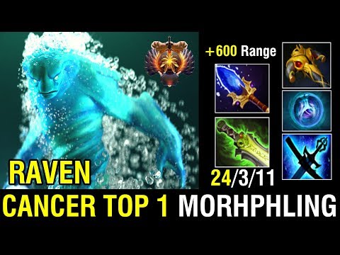 Raven - Morphling | Power of Scepter +600 Skill Range Unkillable | Dota 2 Pro Gameplay 7.22