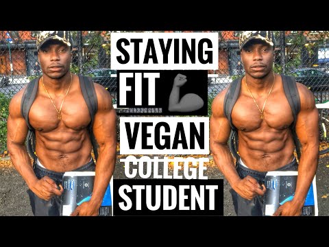 College Student Day in My Life | Vegan Diet for Muscle