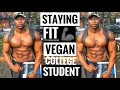 College Student Day in My Life | Vegan Diet for Muscle