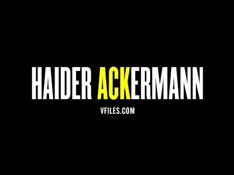How to pronounce Haider Ackerman