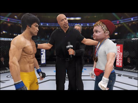 Bruce Lee vs. Mini Khabib - EA Sports UFC 4 - Epic Fight 🔥🐲