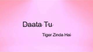 Data Tu- TIger Zinda Hai Lyrical Video