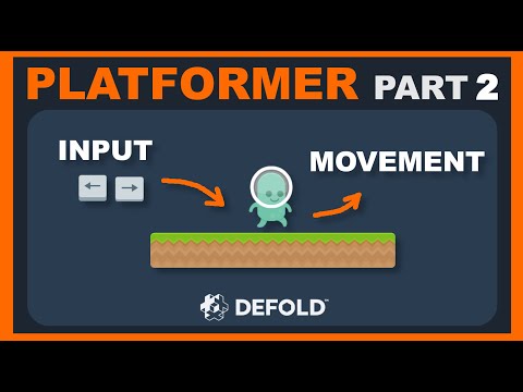 Platformer Defold Tutorial 2 - Inputs, Scripting, Movement preview image