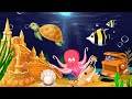 Lullaby and Peaceful Fish Animation 🐟 Aquarium 🌙 Baby Lullaby Music 💤